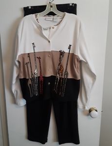 3 pc knit pant set